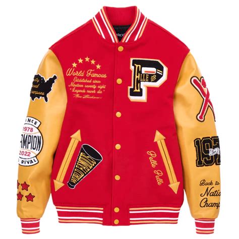 varsity pelle jacket